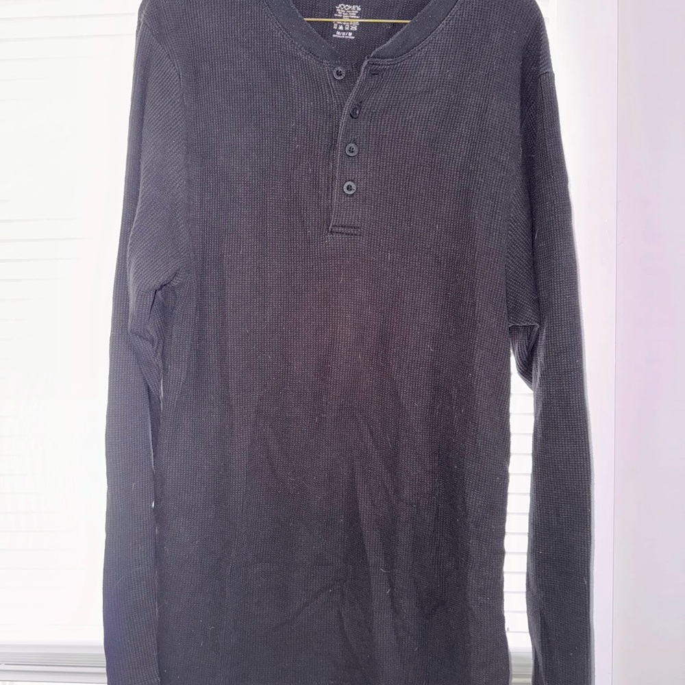 Black Jockey Thermal henley long sleeves size medium